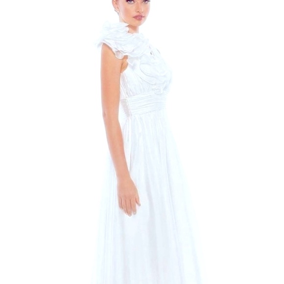 ⭐️SOLD⭐️Mac Duggal Vintage Style Floral Gown Wedding Bride Sz 14 - Picture 4 of 17